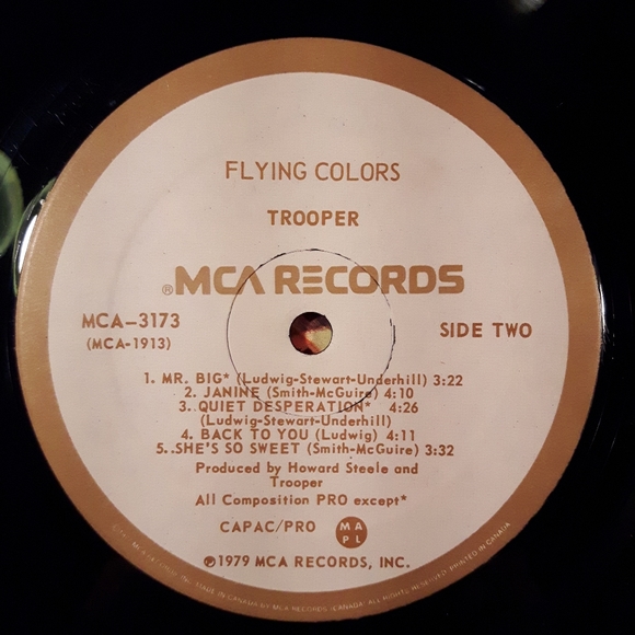 Trooper - Flying Colors - Vinyl LP Record - Picture 6 of 6